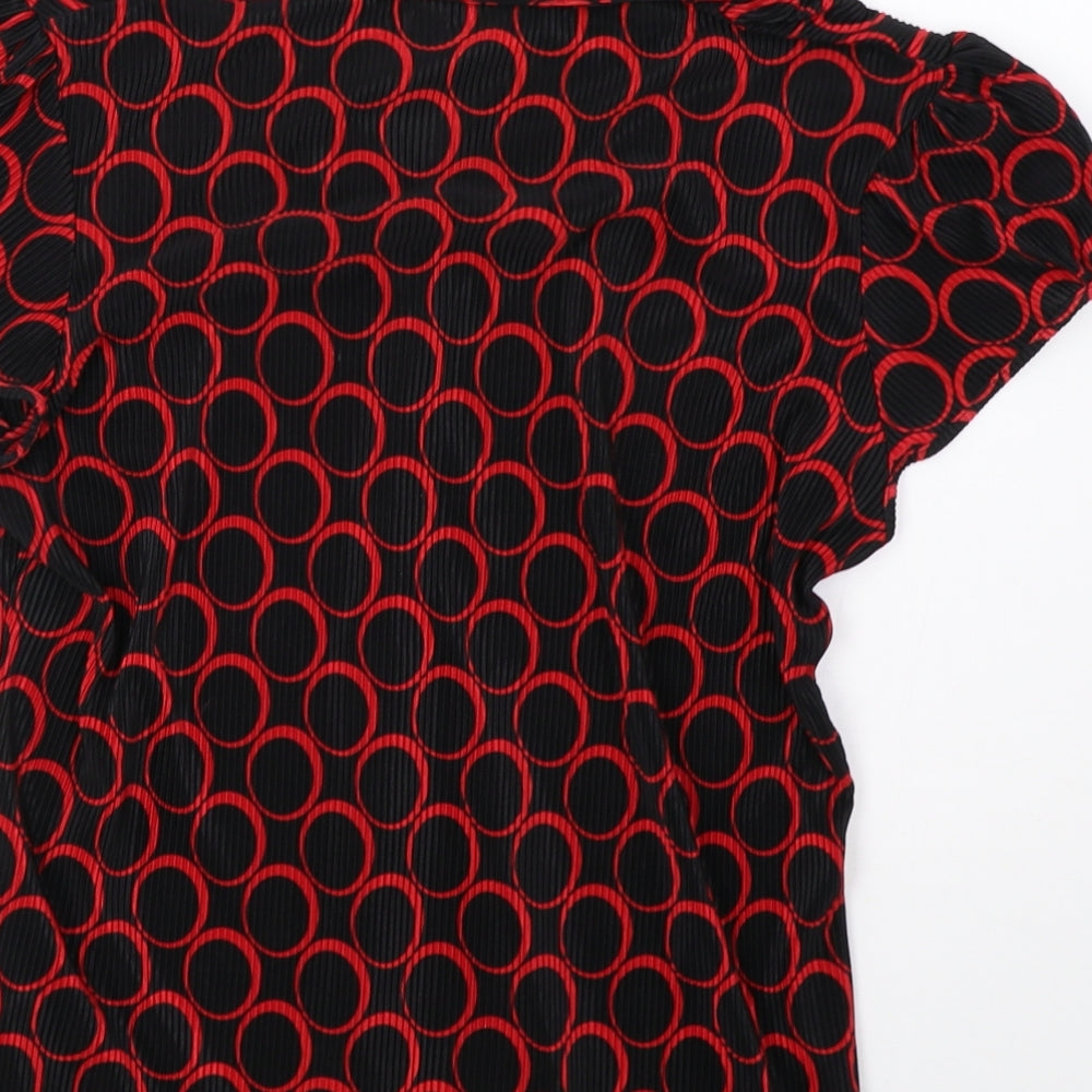 NEXT Womens Red Polka Dot  Basic Blouse Size 18