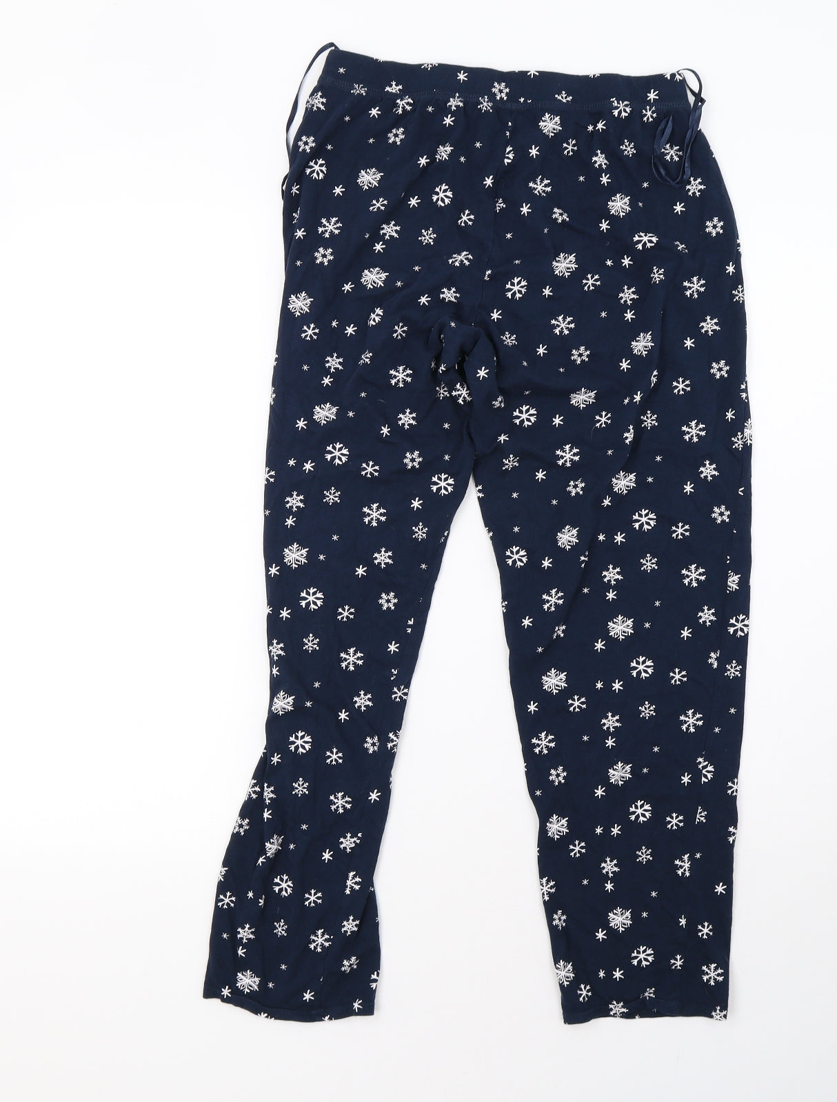 Marks and Spencer Womens Blue Polka Dot   Pyjama Pants Size 10