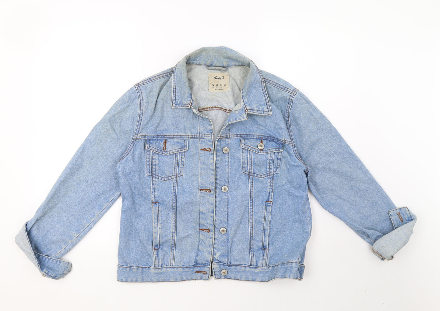 Primark Womens Blue  Denim Jacket  Size 14