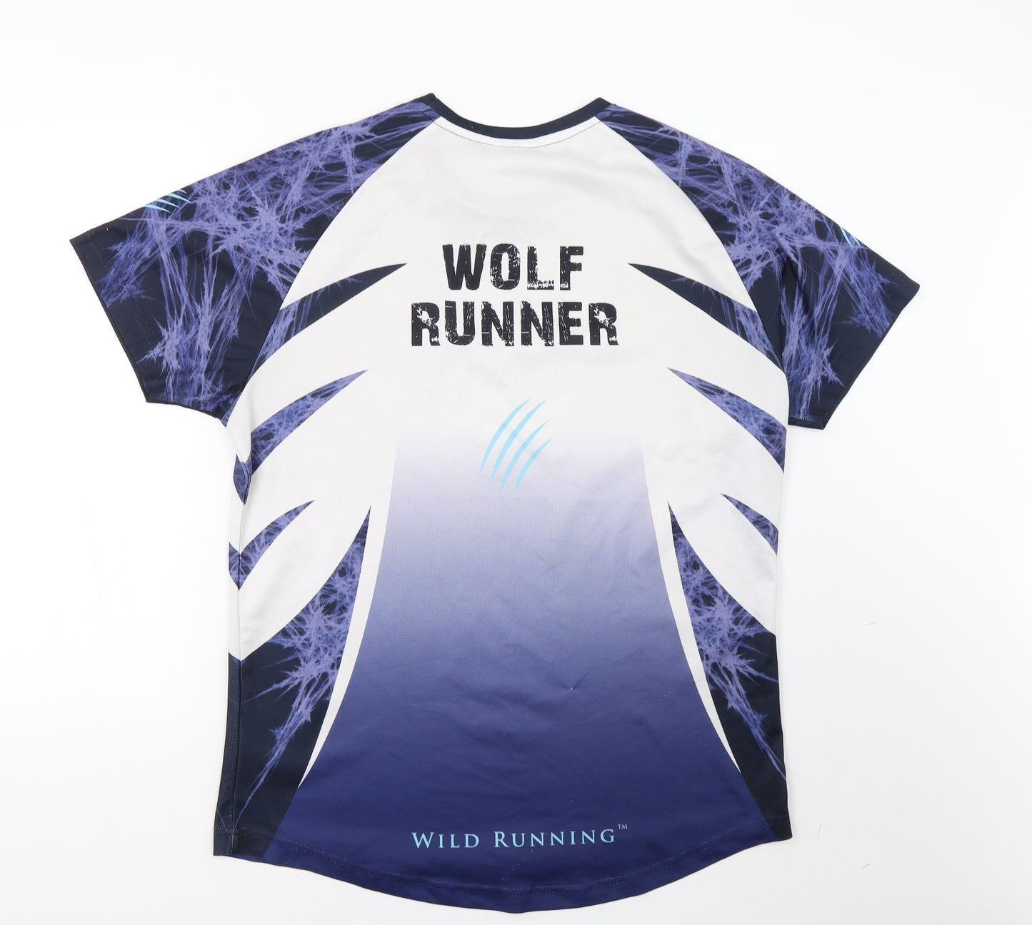 wolf run Mens Blue   Basic T-Shirt Size XL