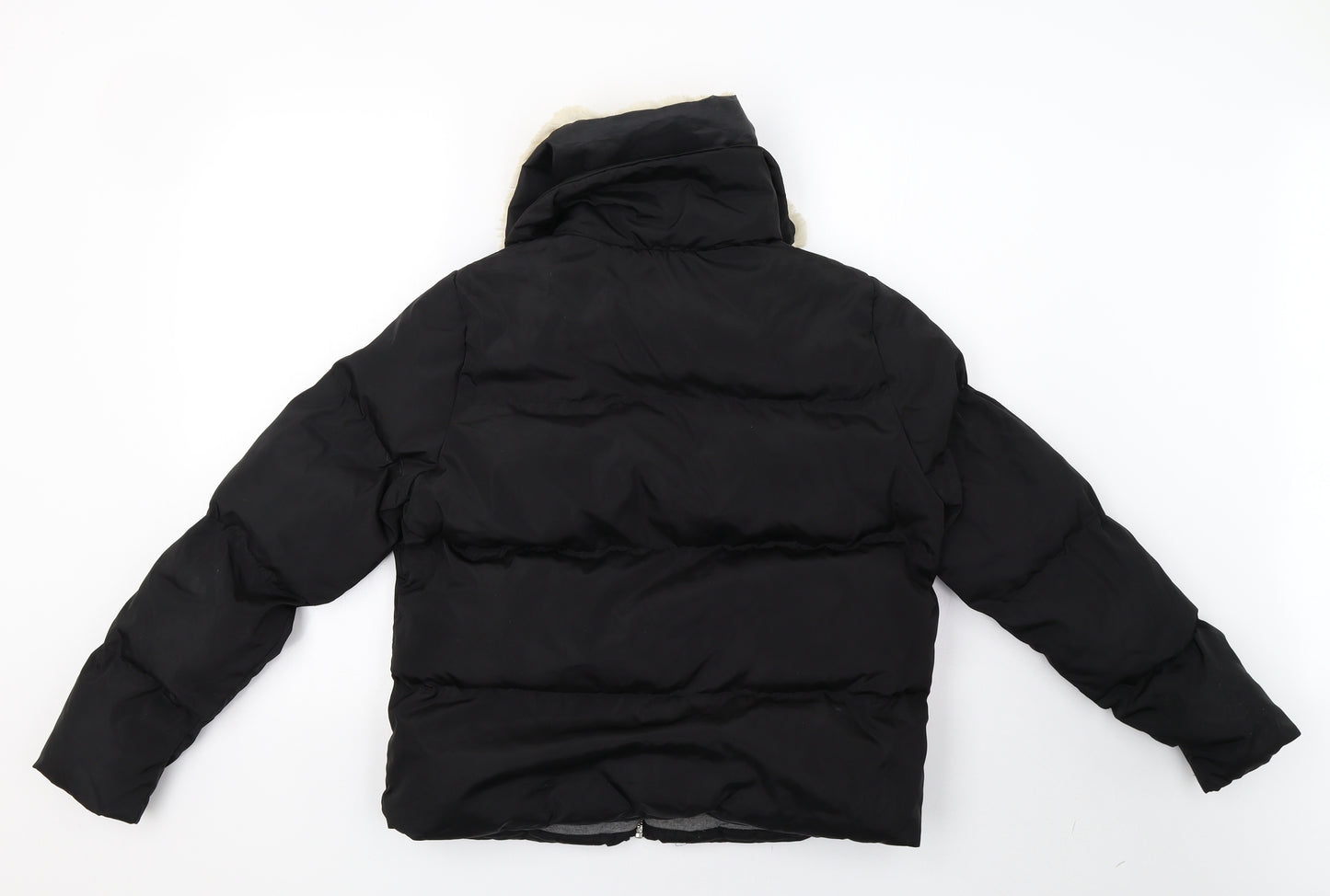 Missguided Womens Black   Puffer Jacket Coat Size 8