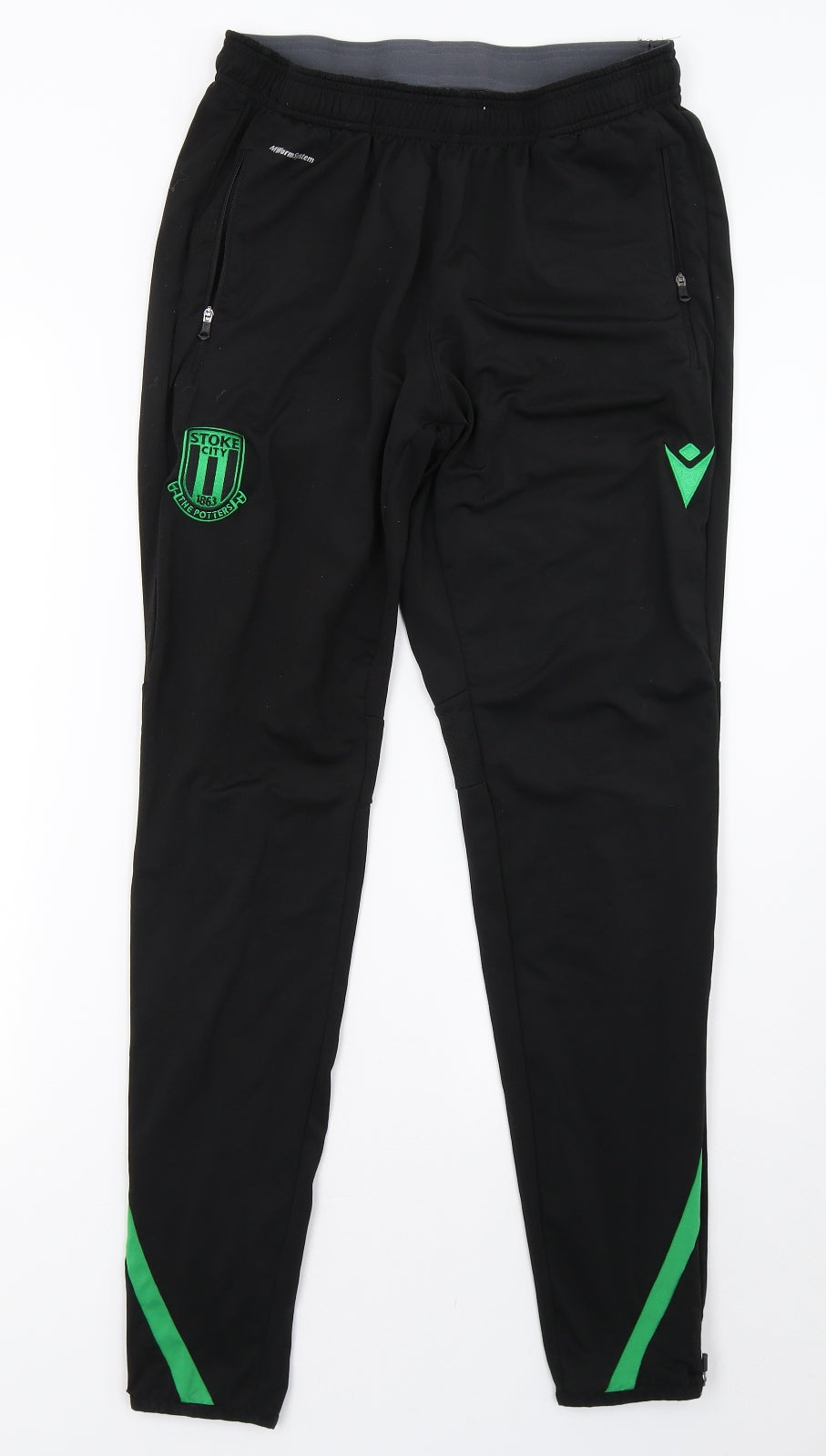 Macron Mens Black   Jegging Trousers Size L L30 in - Stoke City