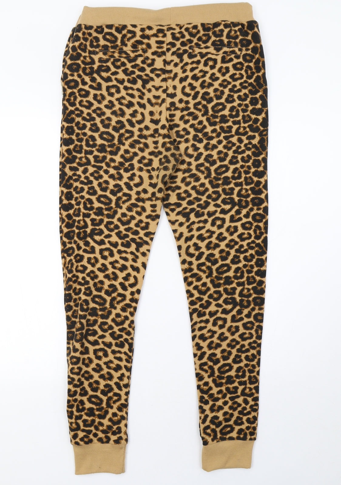 emma & ashley Womens Brown Animal Print  Jogger Trousers Size L L28 in