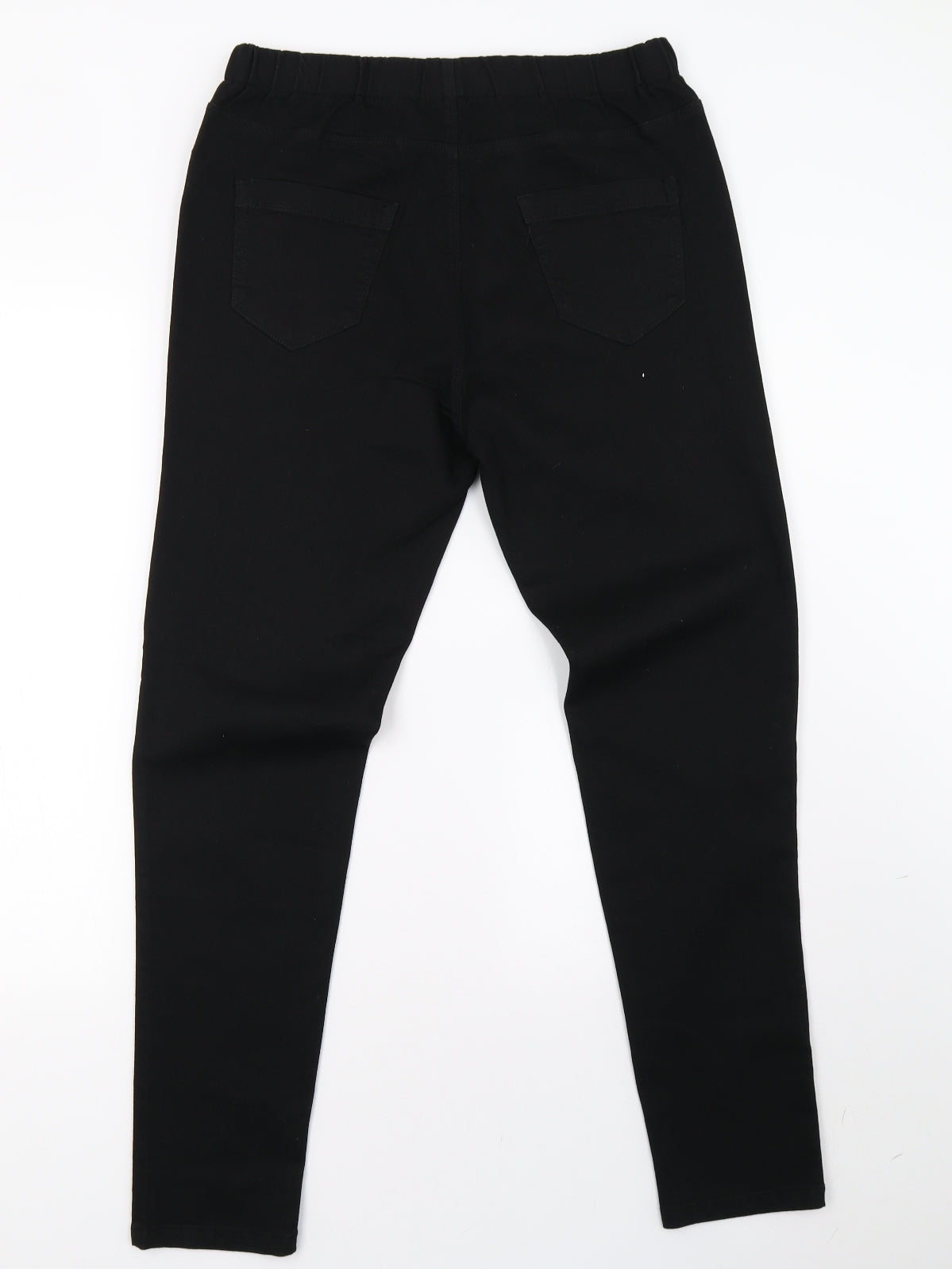 Peacocks Womens Black  Denim Jegging Trousers Size 14 L32 in