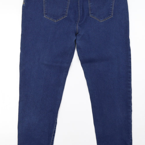 George Womens Blue  Denim Jegging Trousers Size 16 L31 in