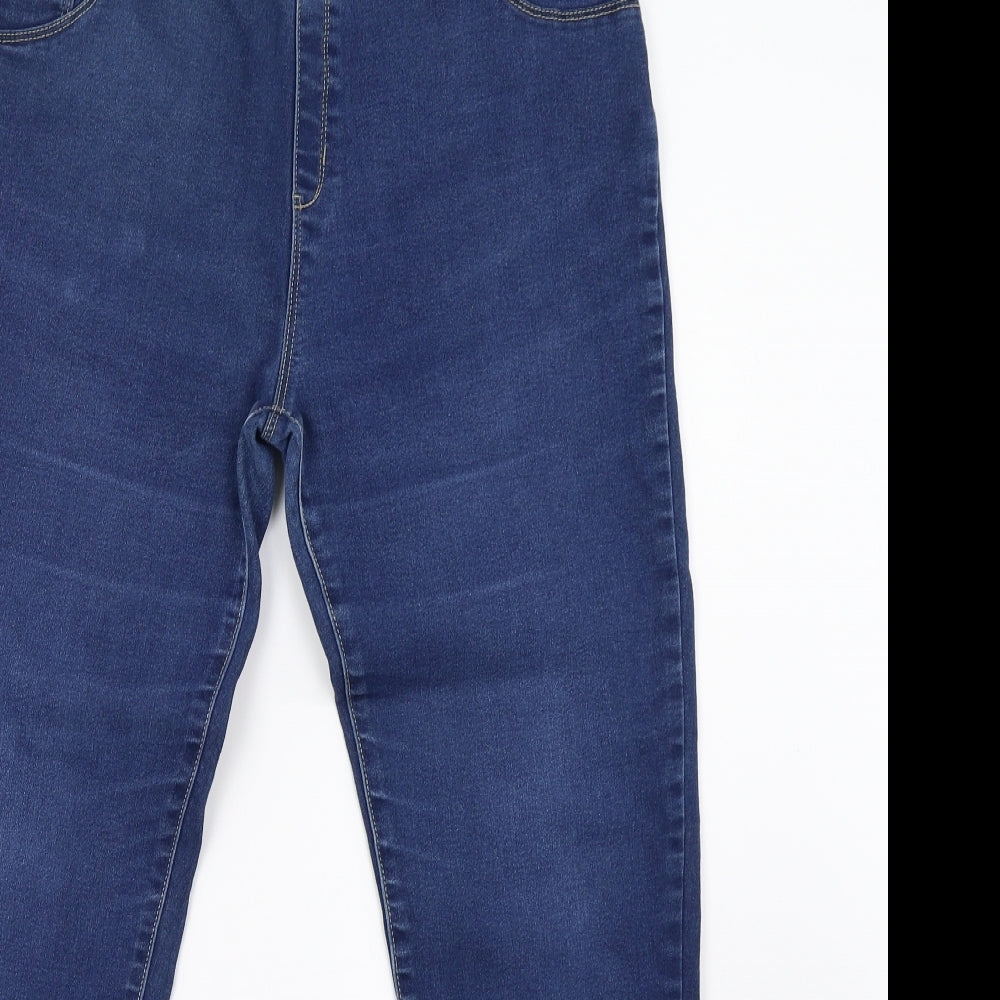 George Womens Blue  Denim Jegging Trousers Size 16 L31 in