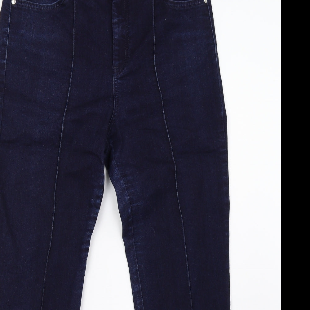 Marks and Spencer Womens Blue  Denim Straight Jeans Size 12 L30 in