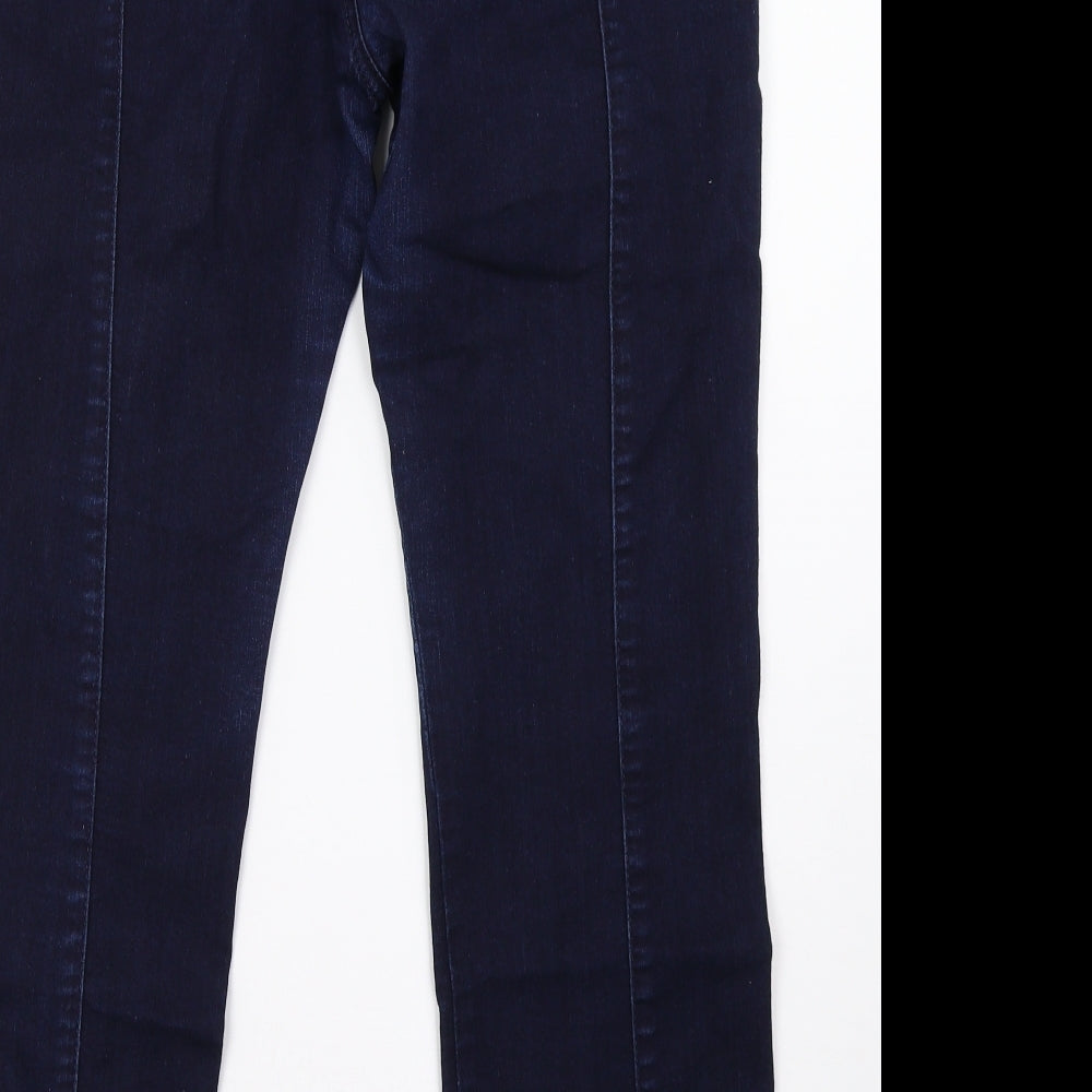 Marks and Spencer Womens Blue  Denim Straight Jeans Size 12 L30 in