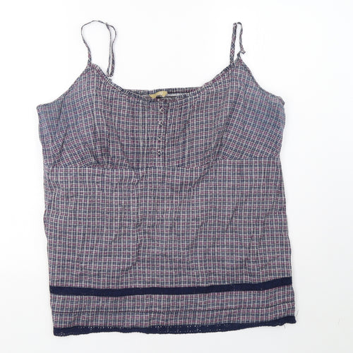 Sainsburys Womens Purple Check   Pyjama Top Size 20