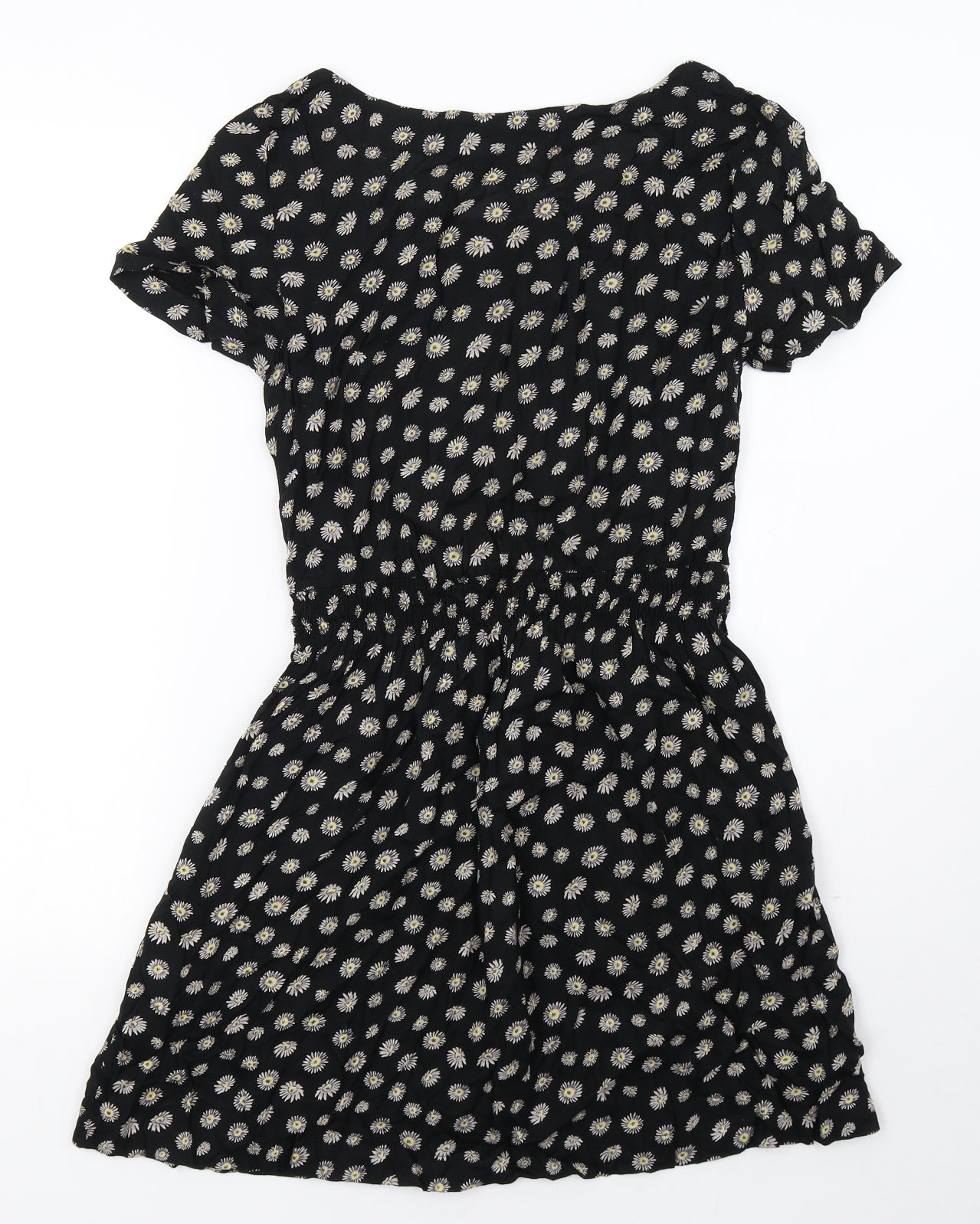 H&M Womens Black Polka Dot  A-Line  Size 10