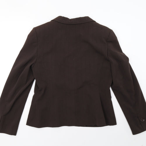 evie` Womens Brown   Jacket Blazer Size 16