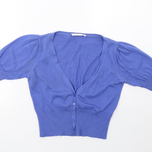 newlook Womens Purple  Knit Cardigan Jumper Size 12