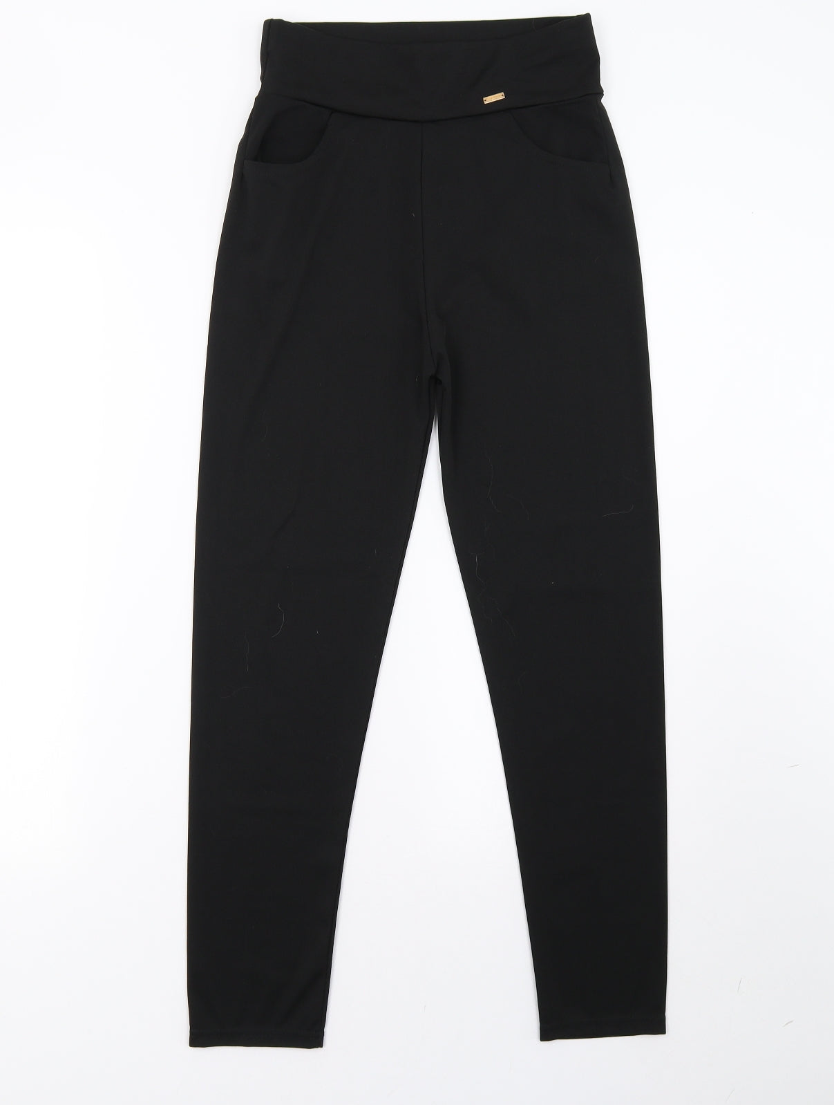 Preworn Womens Black    Leggings Size 8 L26 in