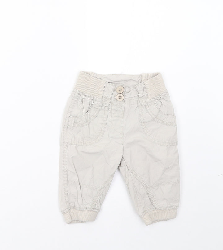 Cherokee Girls Beige   Cargo Trousers Size 12-18 Months