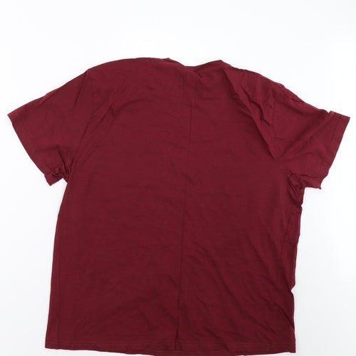 clothing co Mens Red    T-Shirt Size L