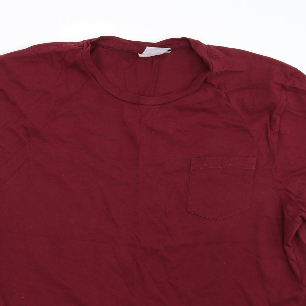 clothing co Mens Red    T-Shirt Size L