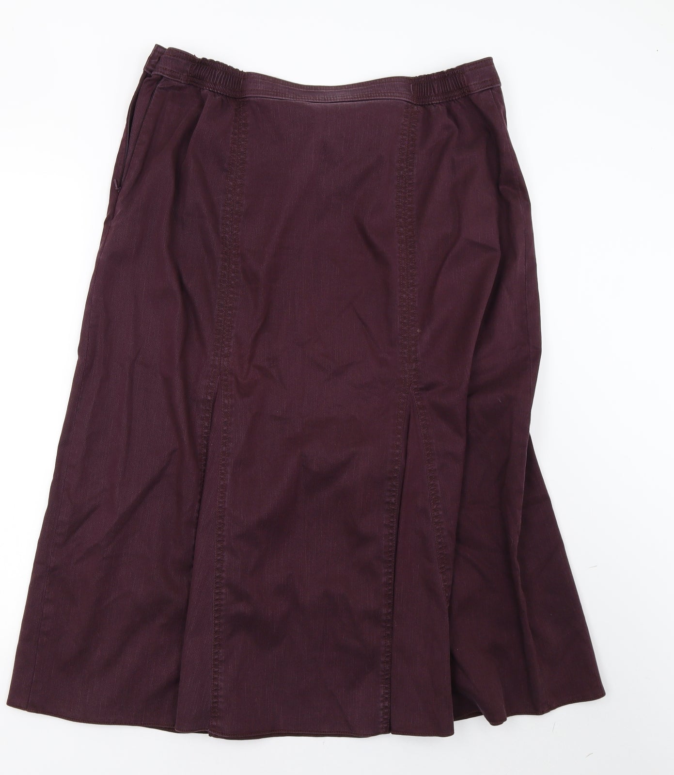 Marks and Spencer Womens Purple  Denim A-Line Skirt Size 18