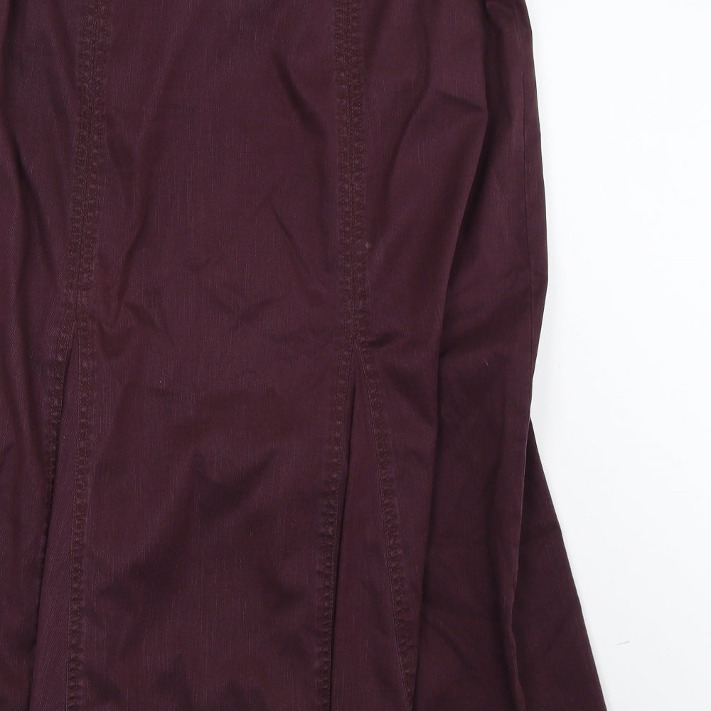 Marks and Spencer Womens Purple  Denim A-Line Skirt Size 18