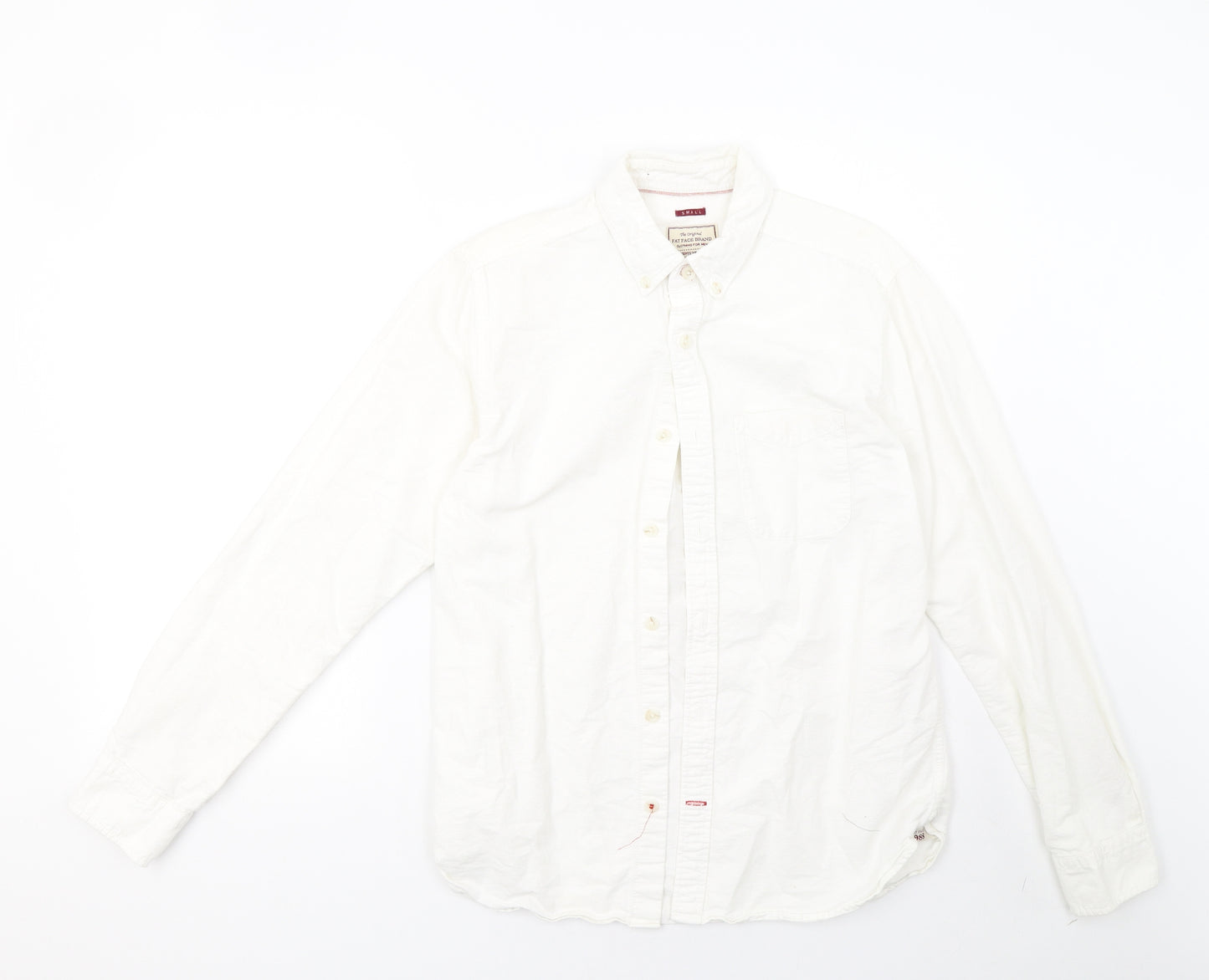 Fat Face Mens White    Button-Up Size S