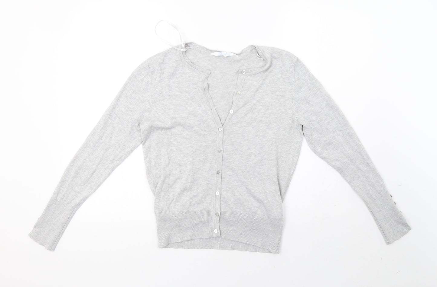 Primark Womens Grey  Knit Cardigan Jumper Size 14