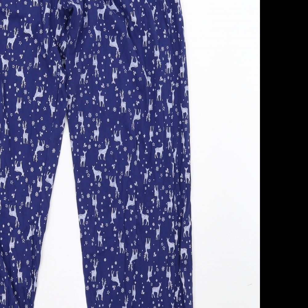 sainsb Womens Blue Polka Dot   Pyjama Set Size 10