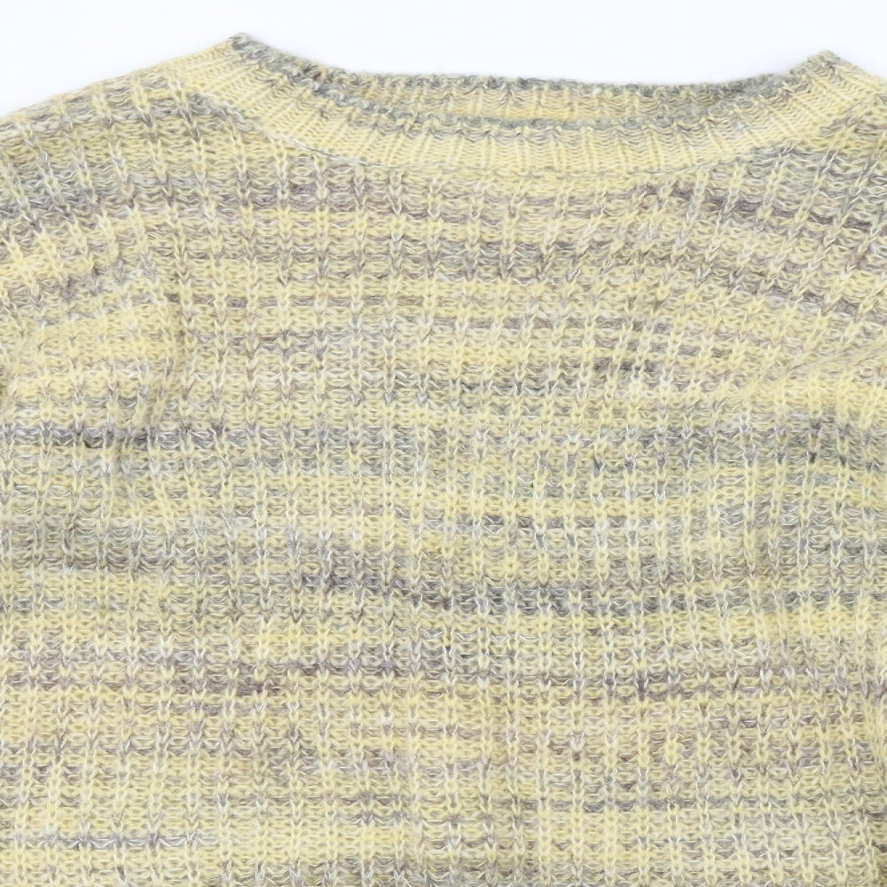 sprit Womens Yellow   Pullover Sweatshirt Size L