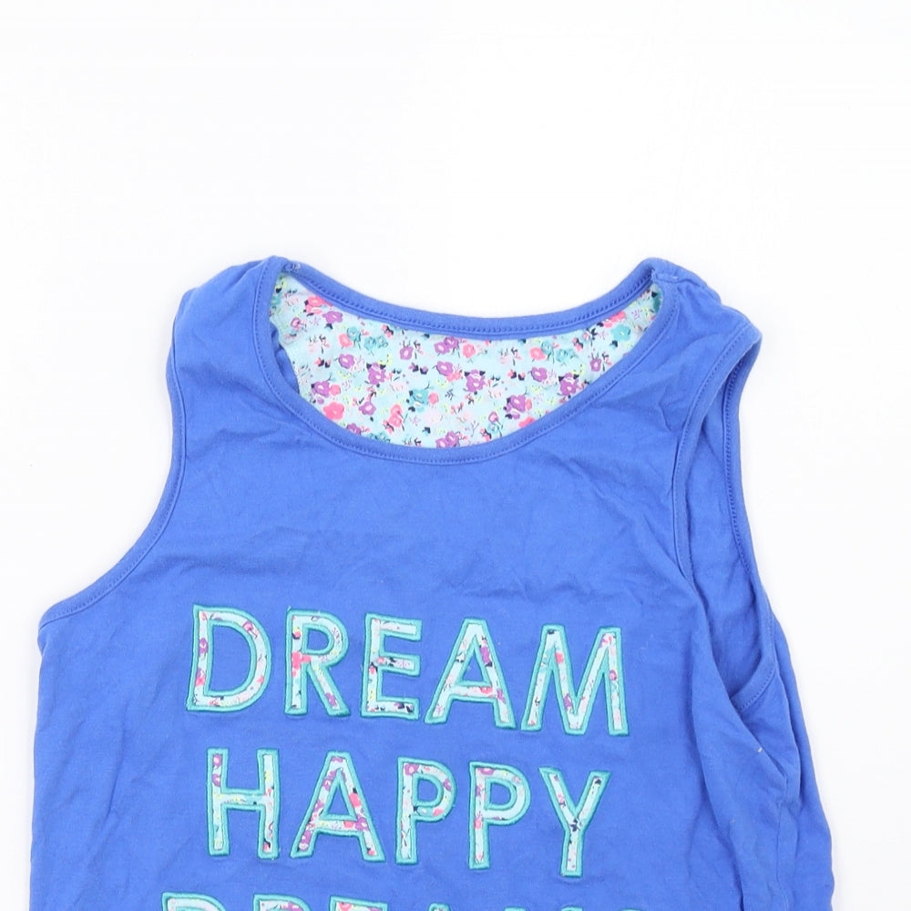 Marks and Spencer Girls Blue    Pyjama Top Size 14 Years