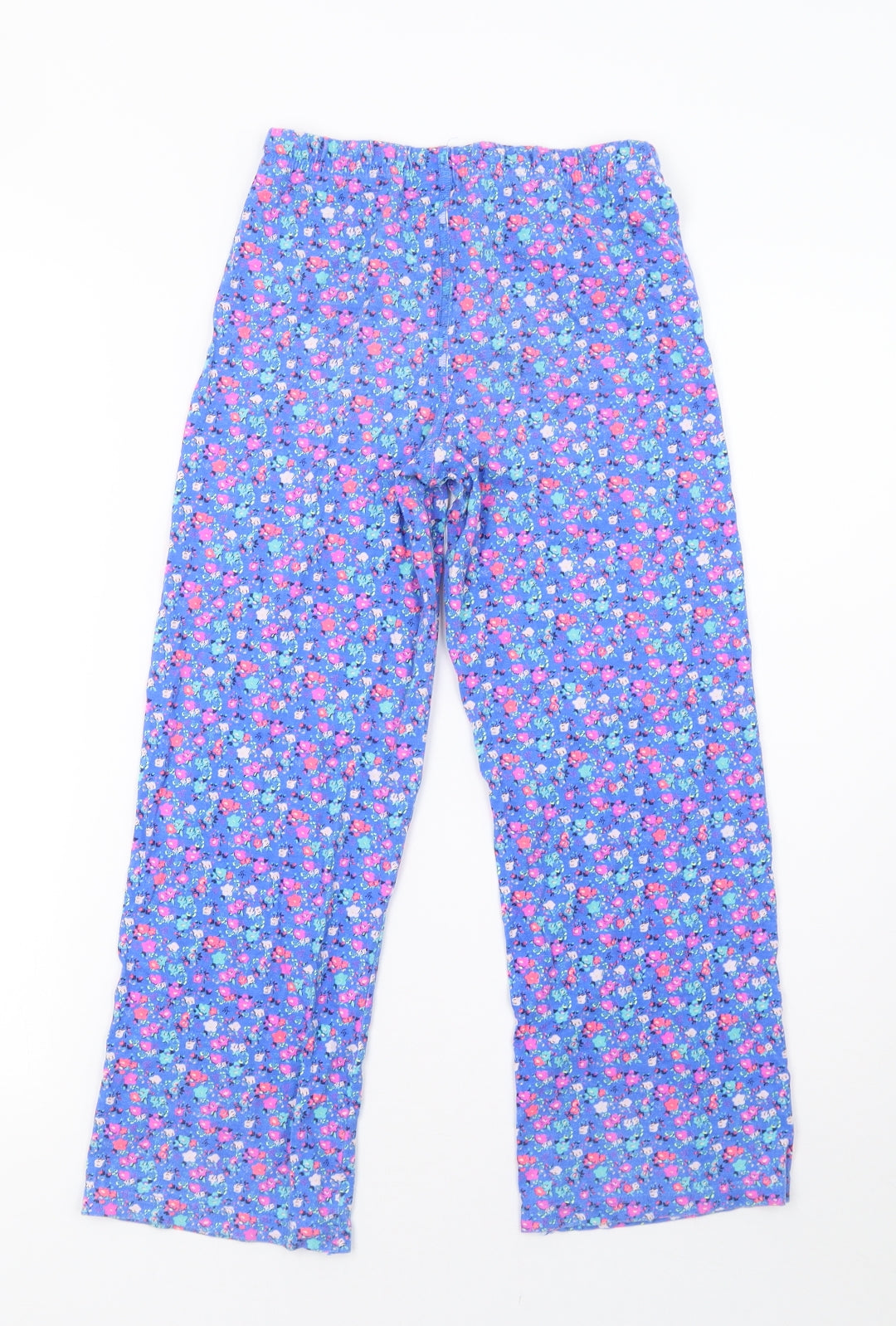 Marks and Spencer Girls Blue Polka Dot   Pyjama Pants Size 10 Years