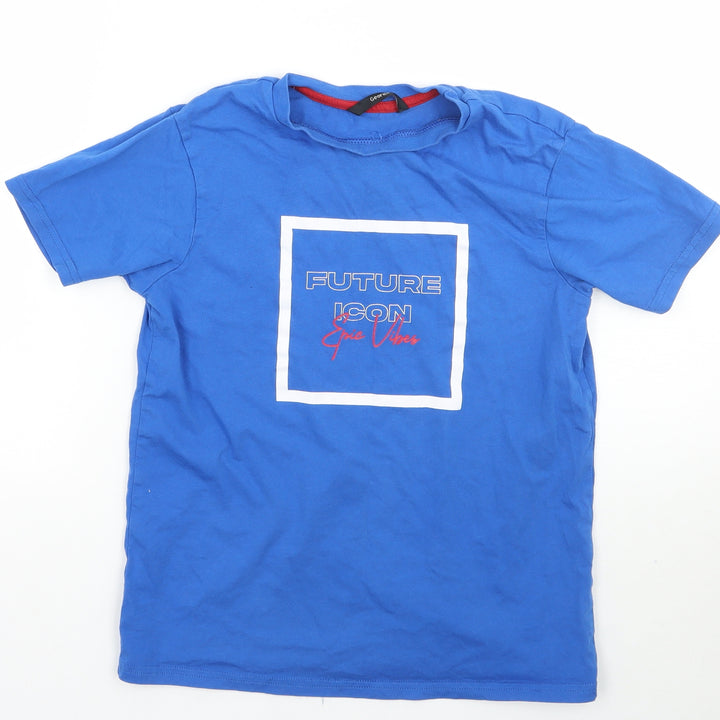 George Boys Blue   Basic T-Shirt Size 10-11 Years