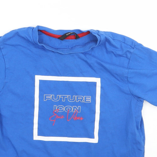 George Boys Blue   Basic T-Shirt Size 10-11 Years