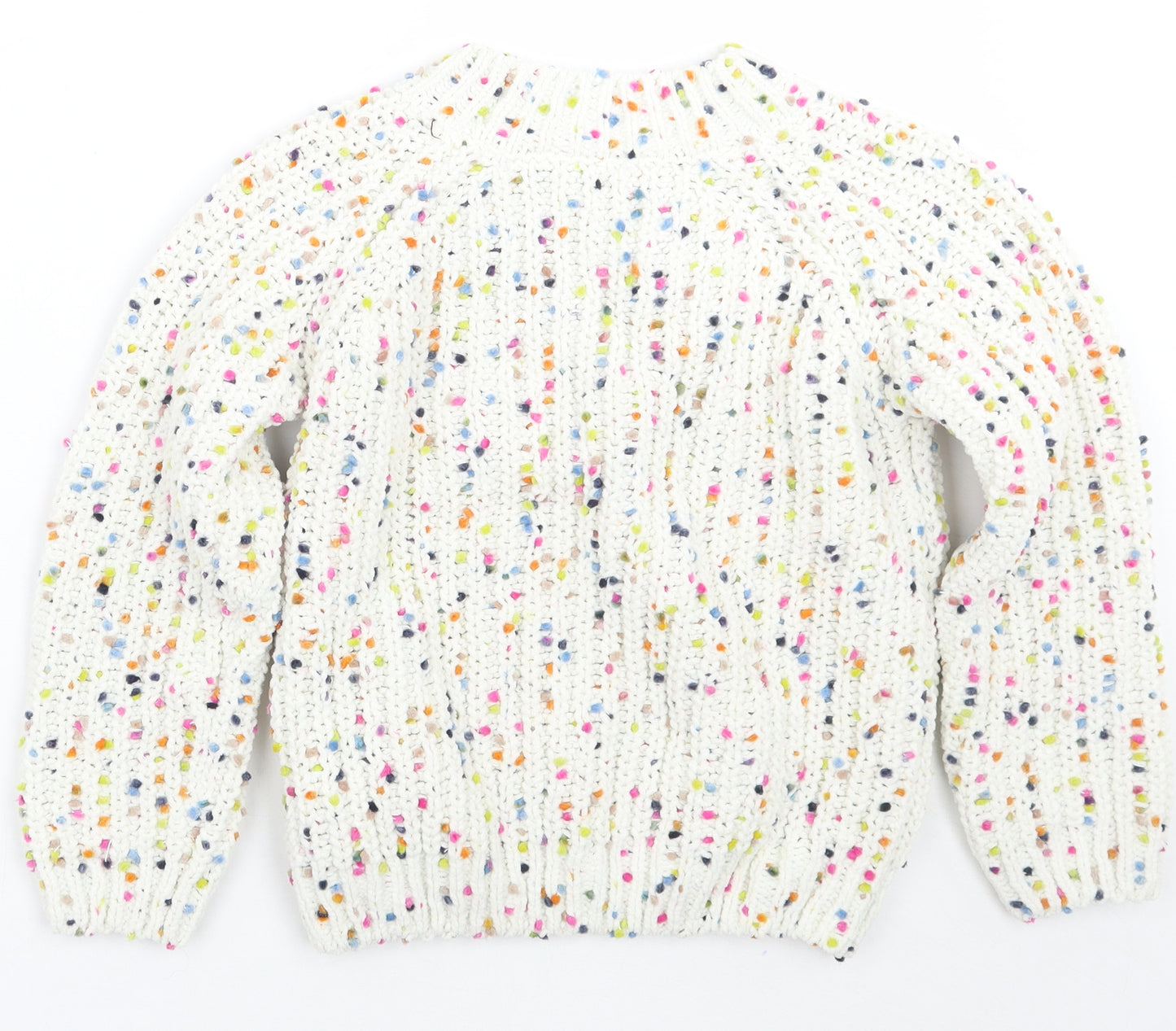 Marks and Spencer Girls White   Pullover Jumper Size 8-9 Years