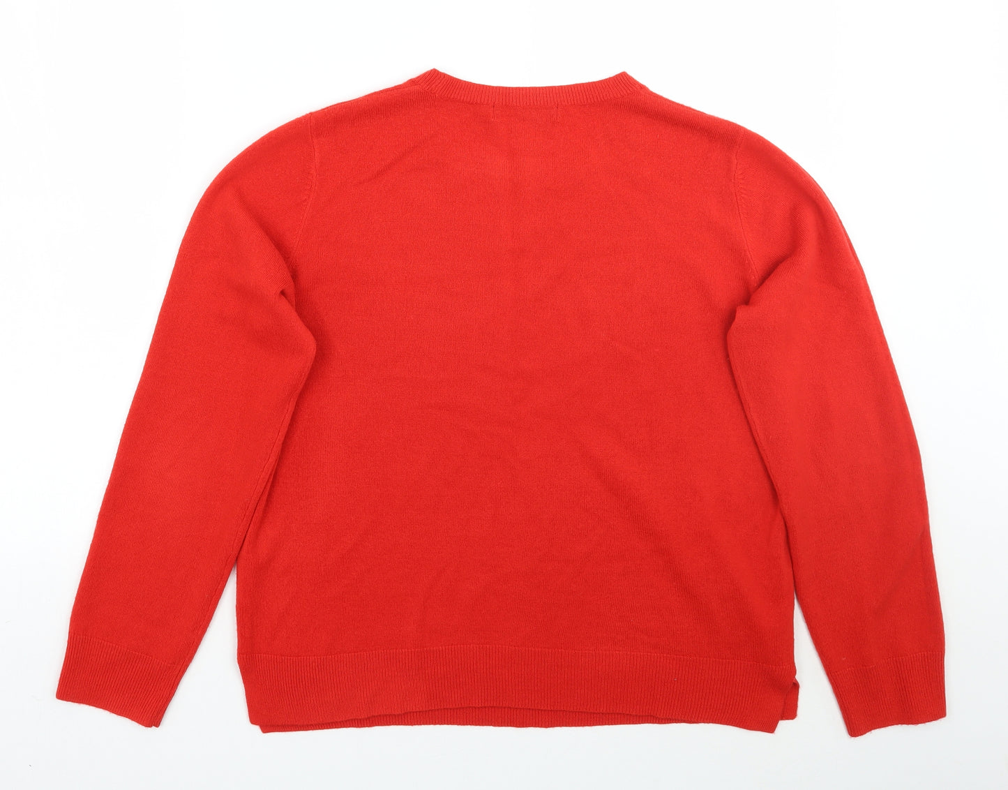 Marks and Spencer Womens Red   Pullover Jumper Size 16