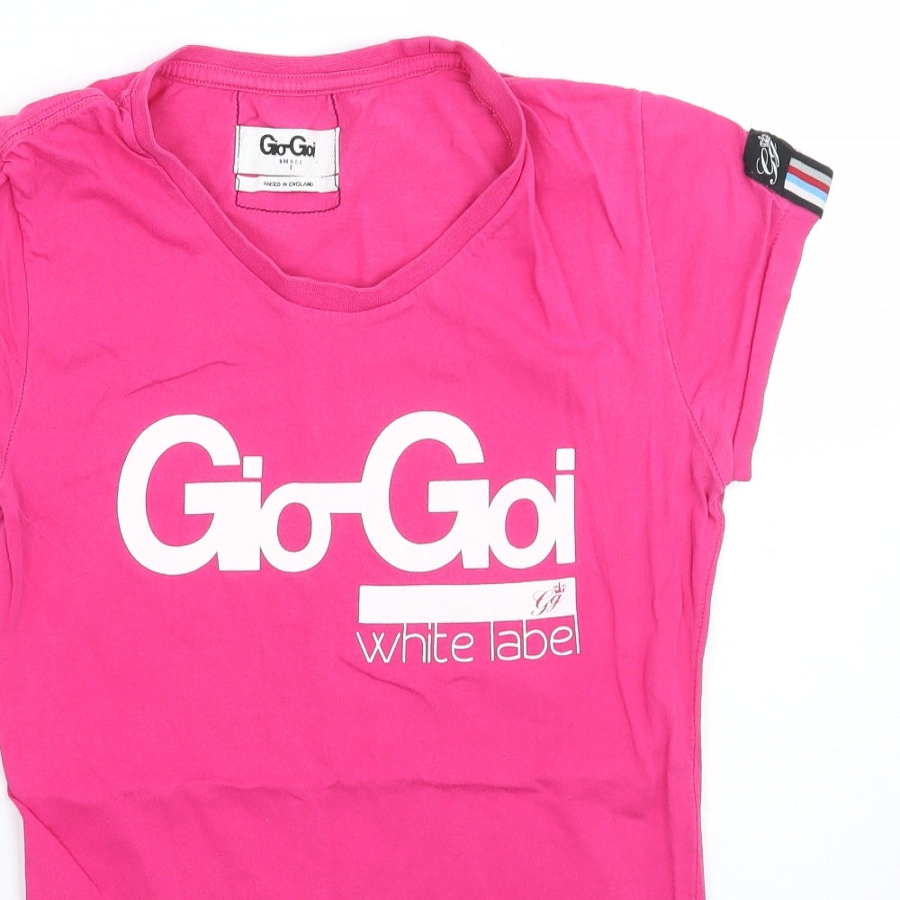 Gio goi Womens Pink   Basic T-Shirt Size S