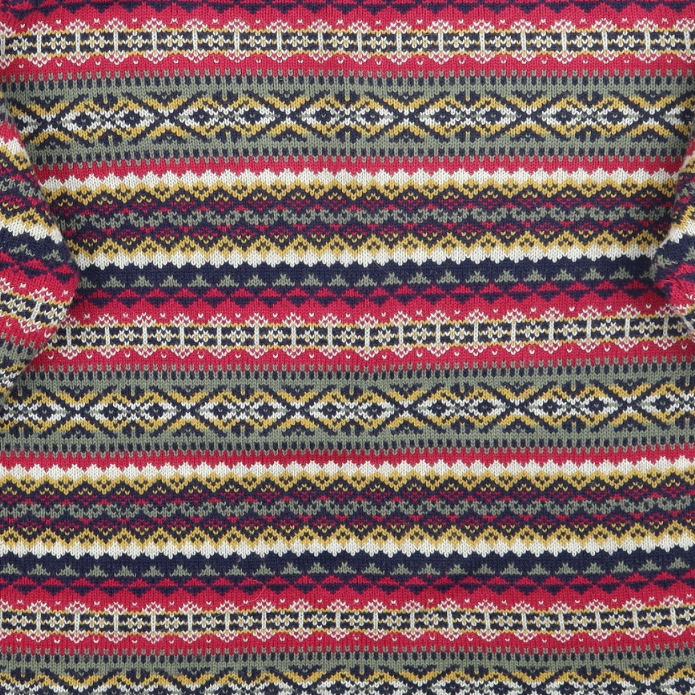 Country rose Womens Pink Geometric  Pullover Jumper Size L