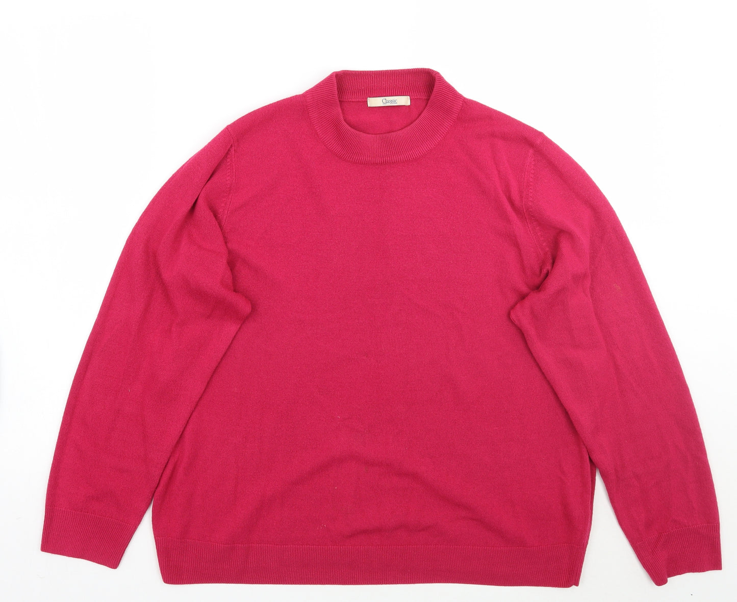Marks and Spencer Womens Pink   Pullover Jumper Size 20