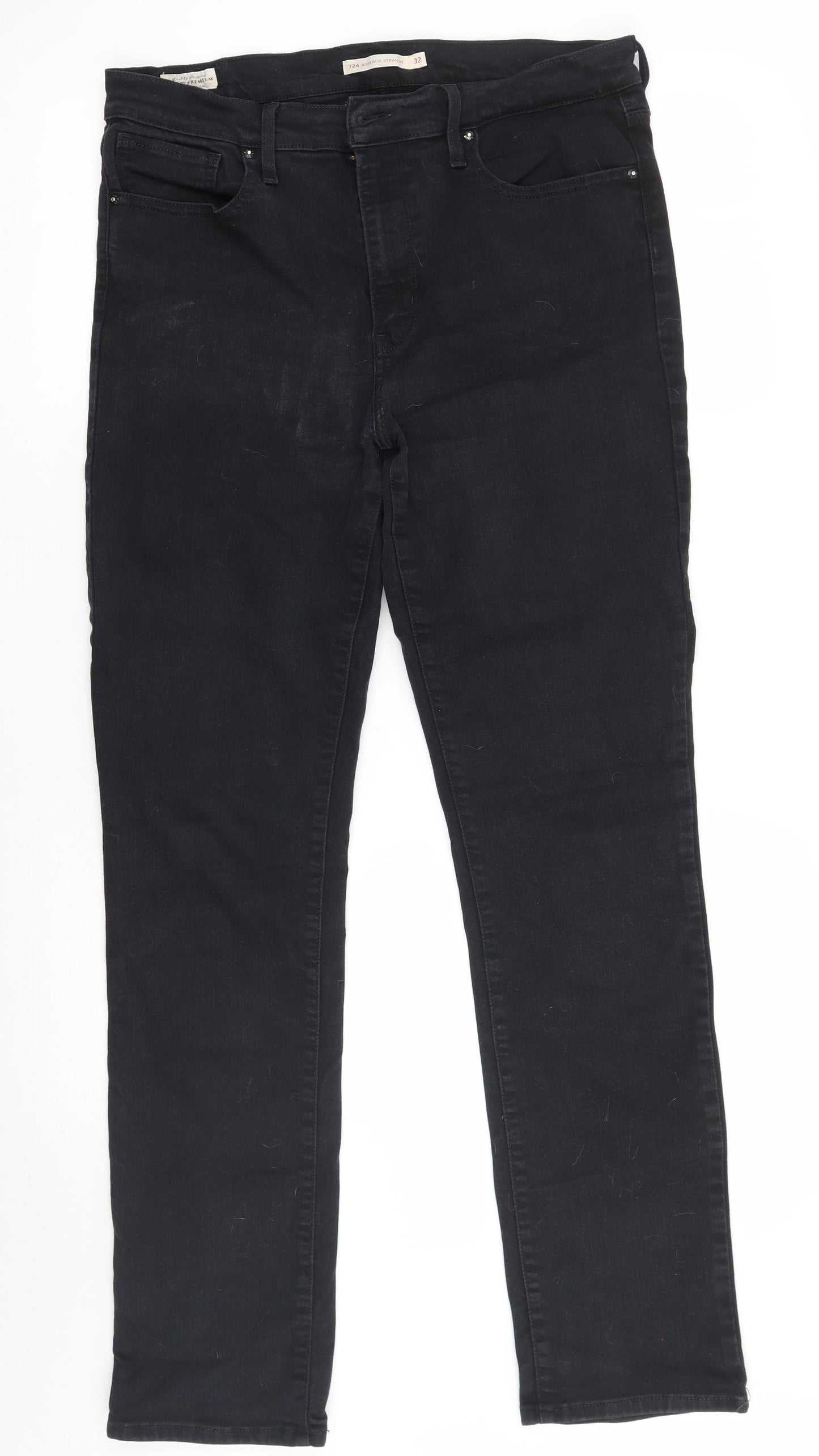 Levis Mens Black   Straight Jeans Size 32 L30 in