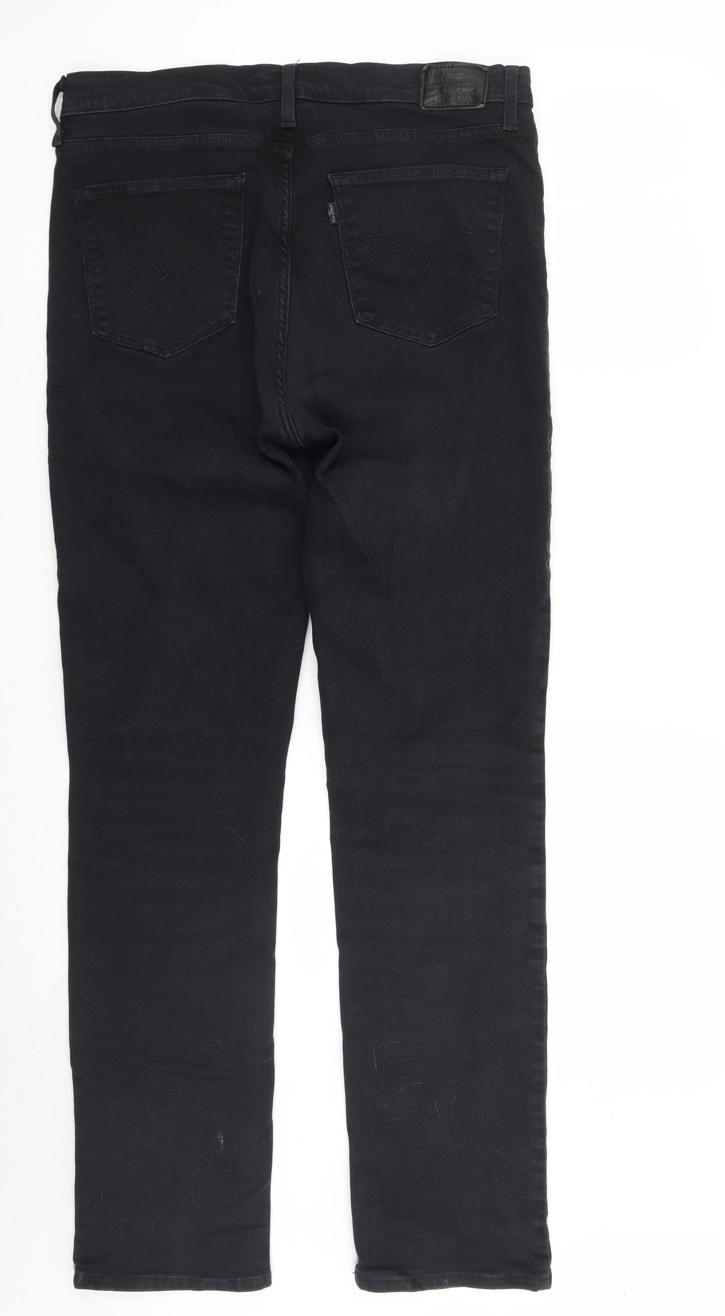 Levis Mens Black   Straight Jeans Size 32 L30 in