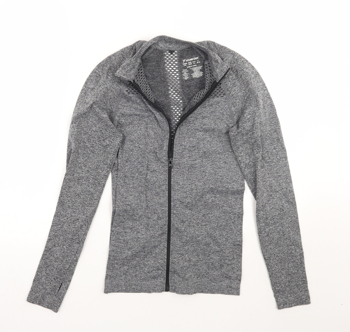 Work out Womens Grey   Jacket Coat Size 6