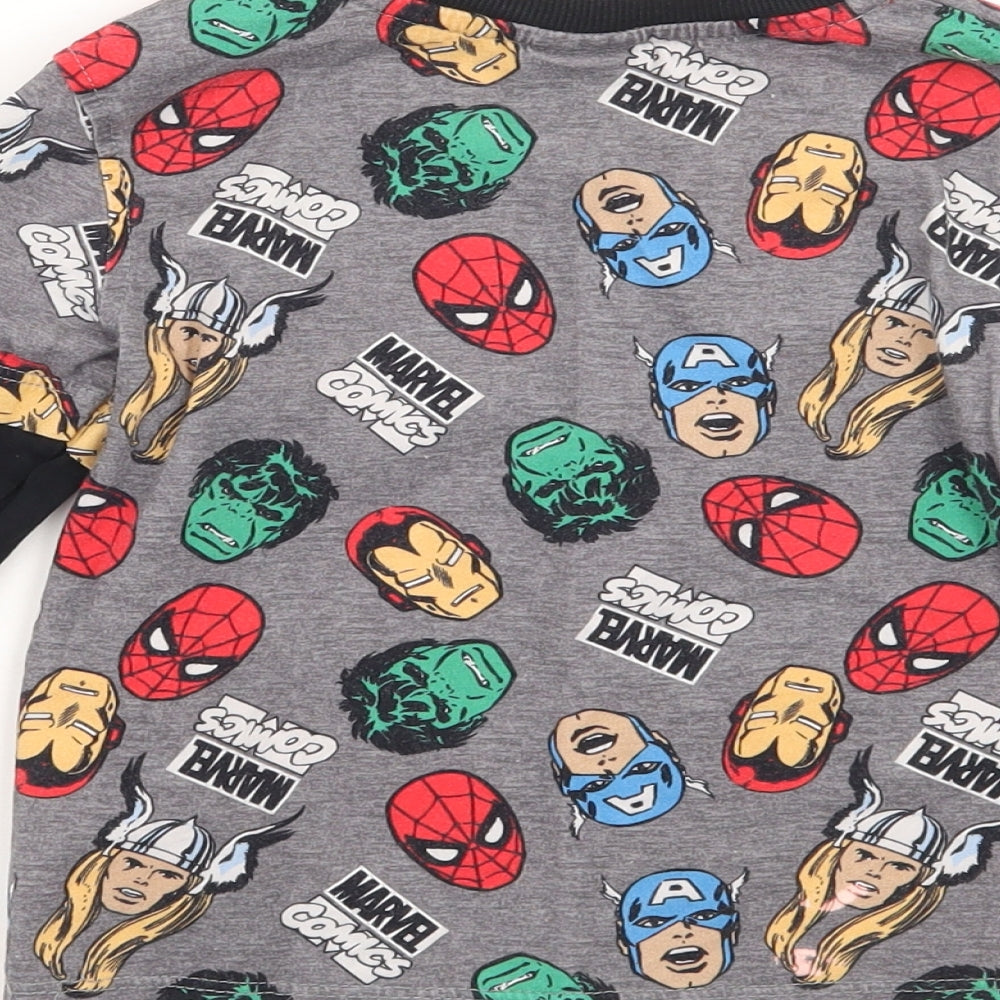 George Boys Grey   Basic T-Shirt Size 3-4 Years  - Marvel