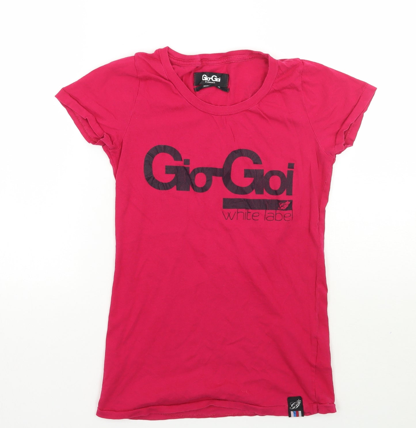 Gio goi Womens Pink   Basic T-Shirt Size XS