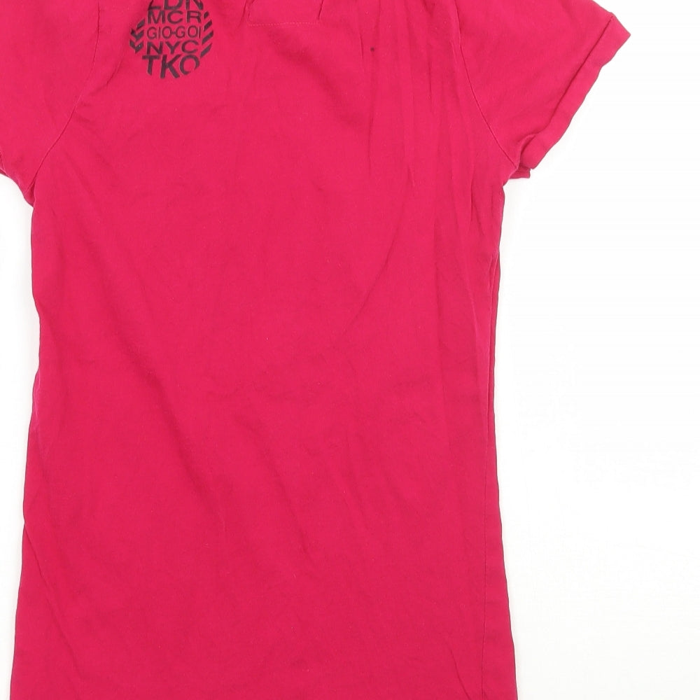 Gio goi Womens Pink   Basic T-Shirt Size XS