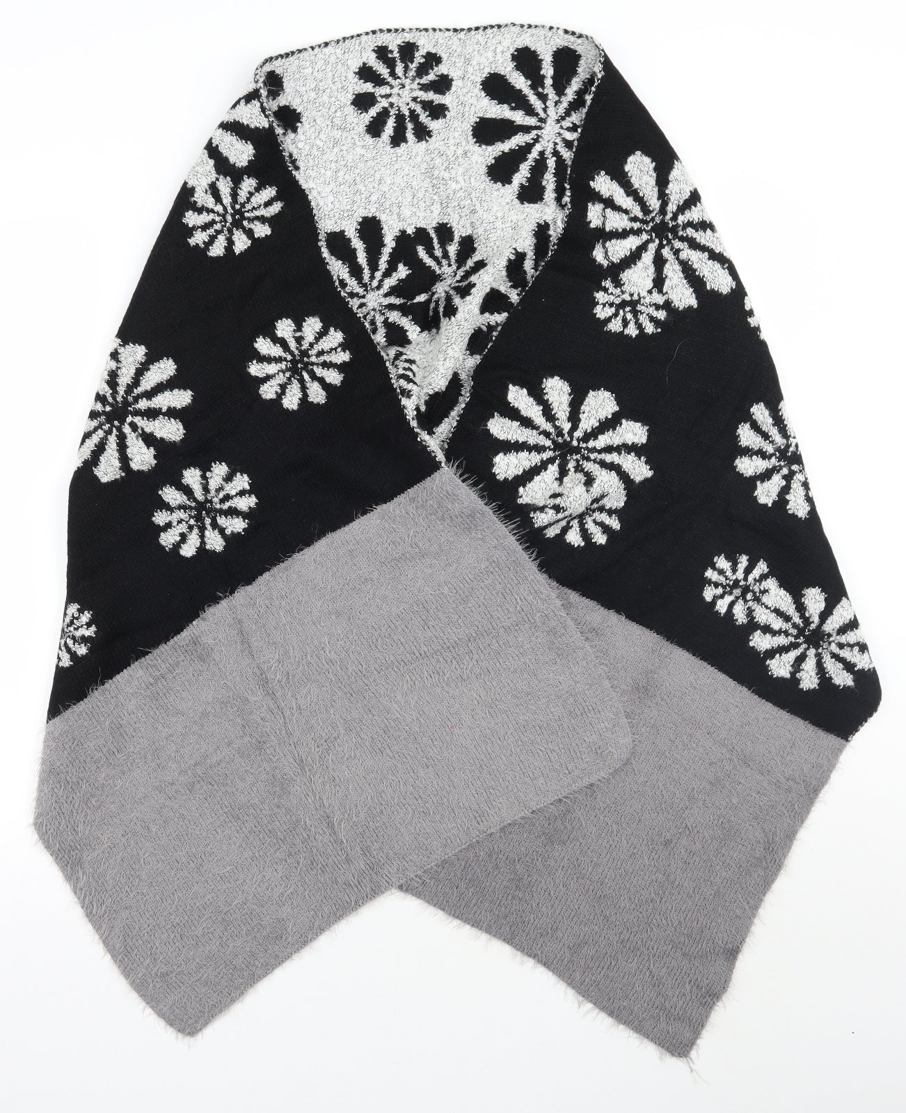 Preworn Womens Grey Floral   Shawl/Wrap