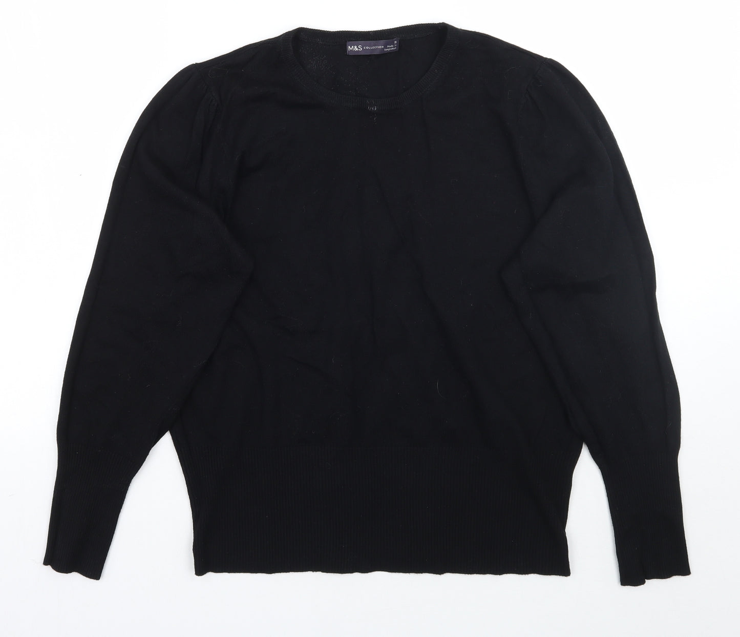 Marks and Spencer Womens Black   Pullover Jumper Size 16