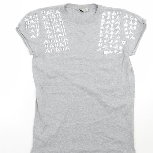 ASOS Womens Grey   Basic T-Shirt Size 8