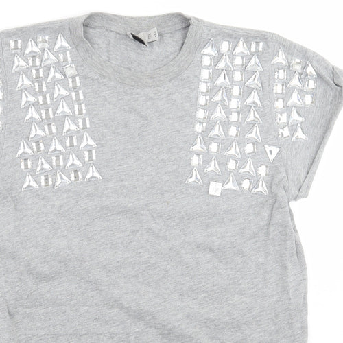 ASOS Womens Grey   Basic T-Shirt Size 8