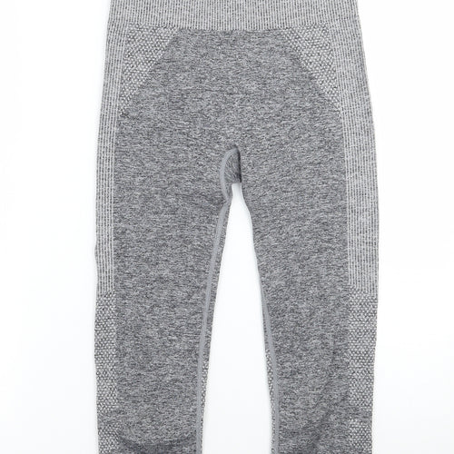 Work out Womens Grey   Capri Leggings Size 6