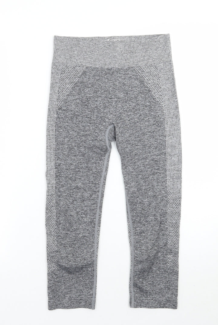 Work out Womens Grey Capri Leggings Size 6