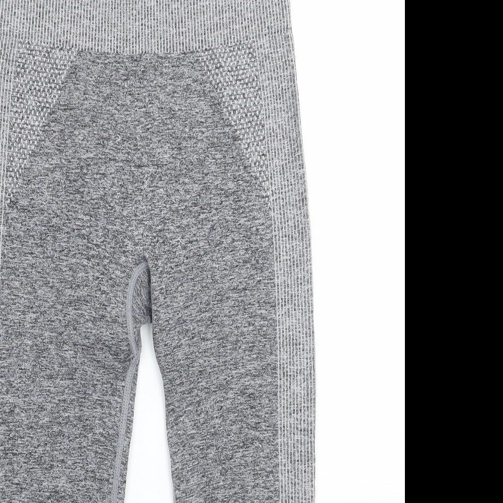 Work out Womens Grey   Capri Leggings Size 6