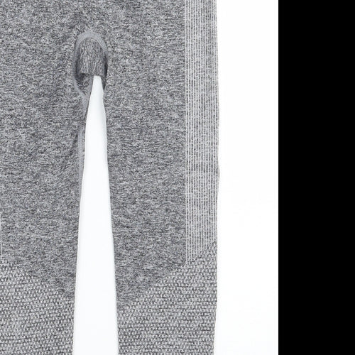 Work out Womens Grey   Capri Leggings Size 6