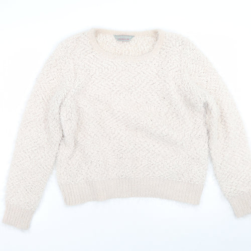 Dorothy Perkins Womens Beige   Pullover Jumper Size 16